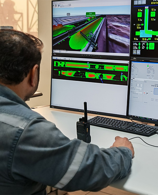 A man is working using a computer