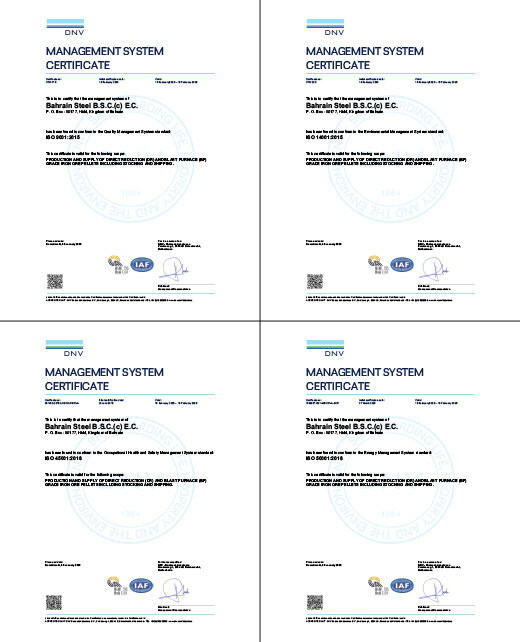 4 DNV certificates